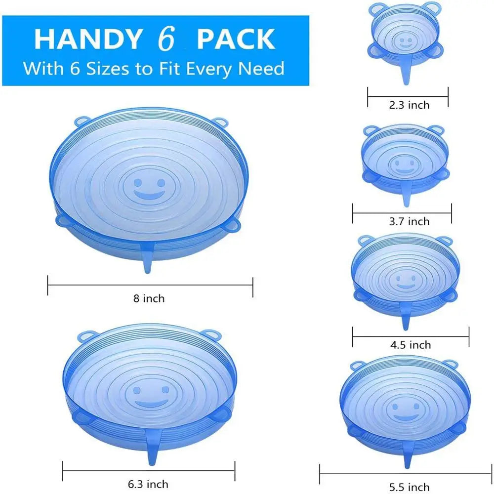 12PCS Silicone Cover Stretch Lids