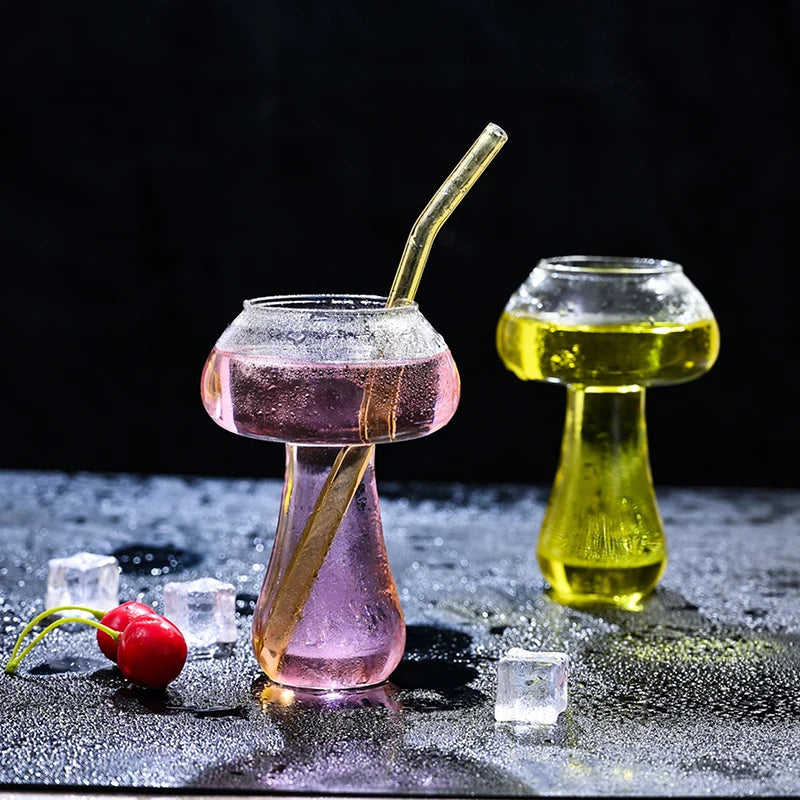 Cute Mushroom Cocktail Glass 260ml Cup For Drinks