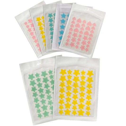 35/40Pcs Colorful Acne Patches Cute Star Heart Shaped