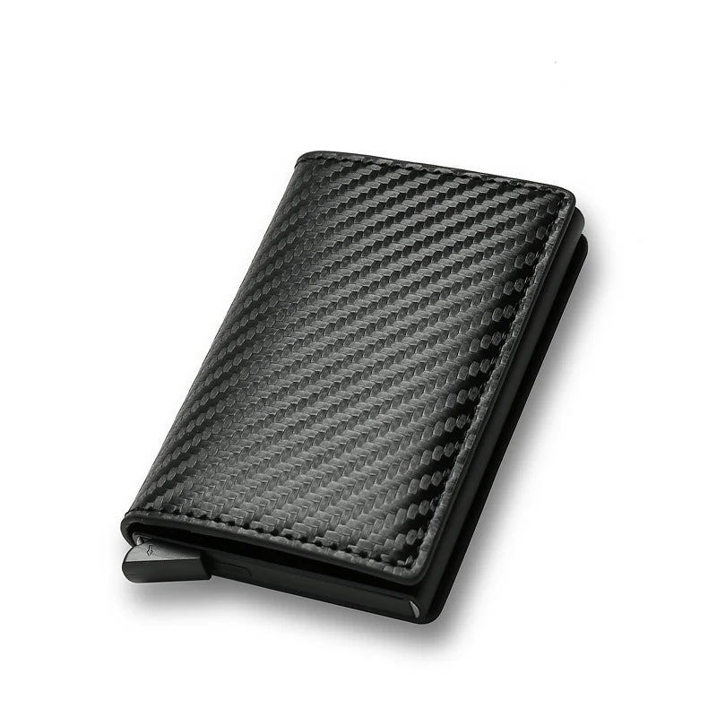 Carbon Fiber Slim Aluminum Men Wallet ID Credit Card