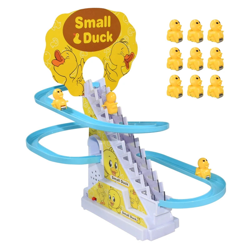 Electric Small Duck Climbing Stairs Toy