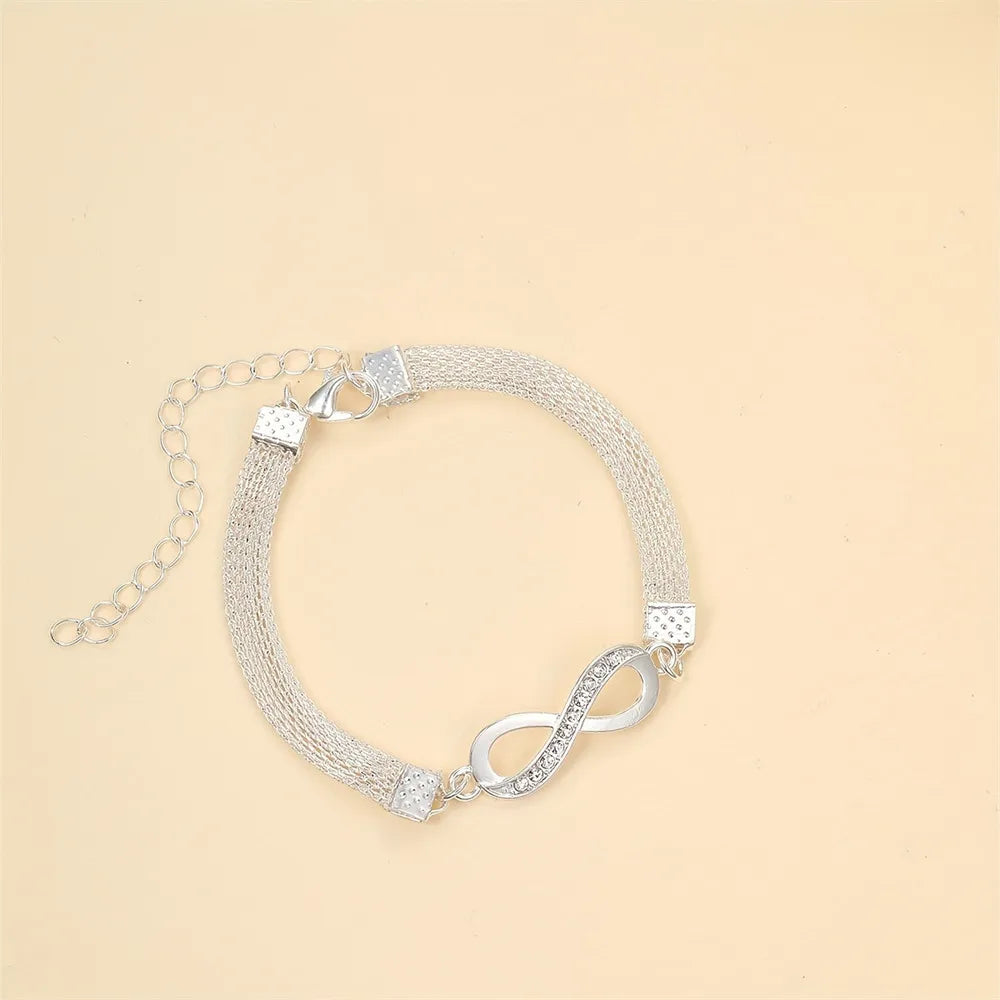 Charm Shiny Infinity 8-character Anklet