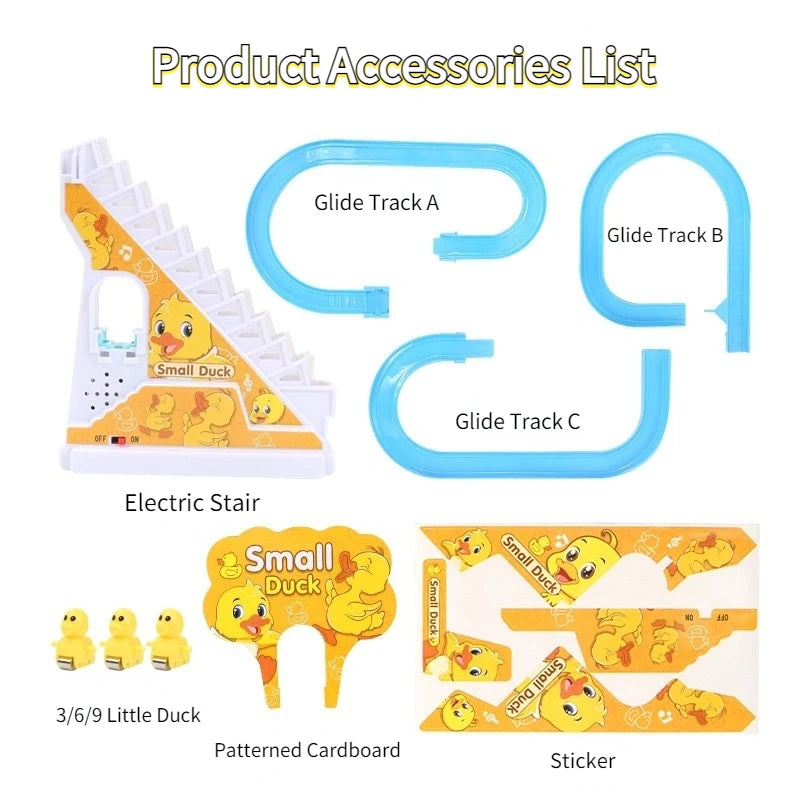 Electric Small Duck Climbing Stairs Toy