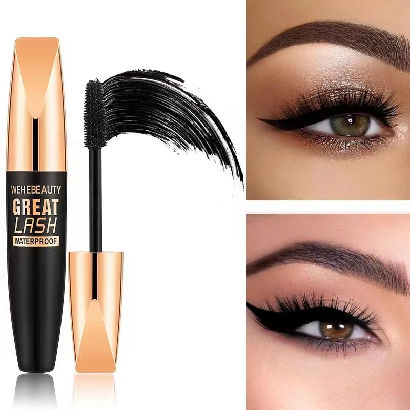 4D Silk Fiber Lash Mascara 2 In 1 Mascara Waterproof Lengthening