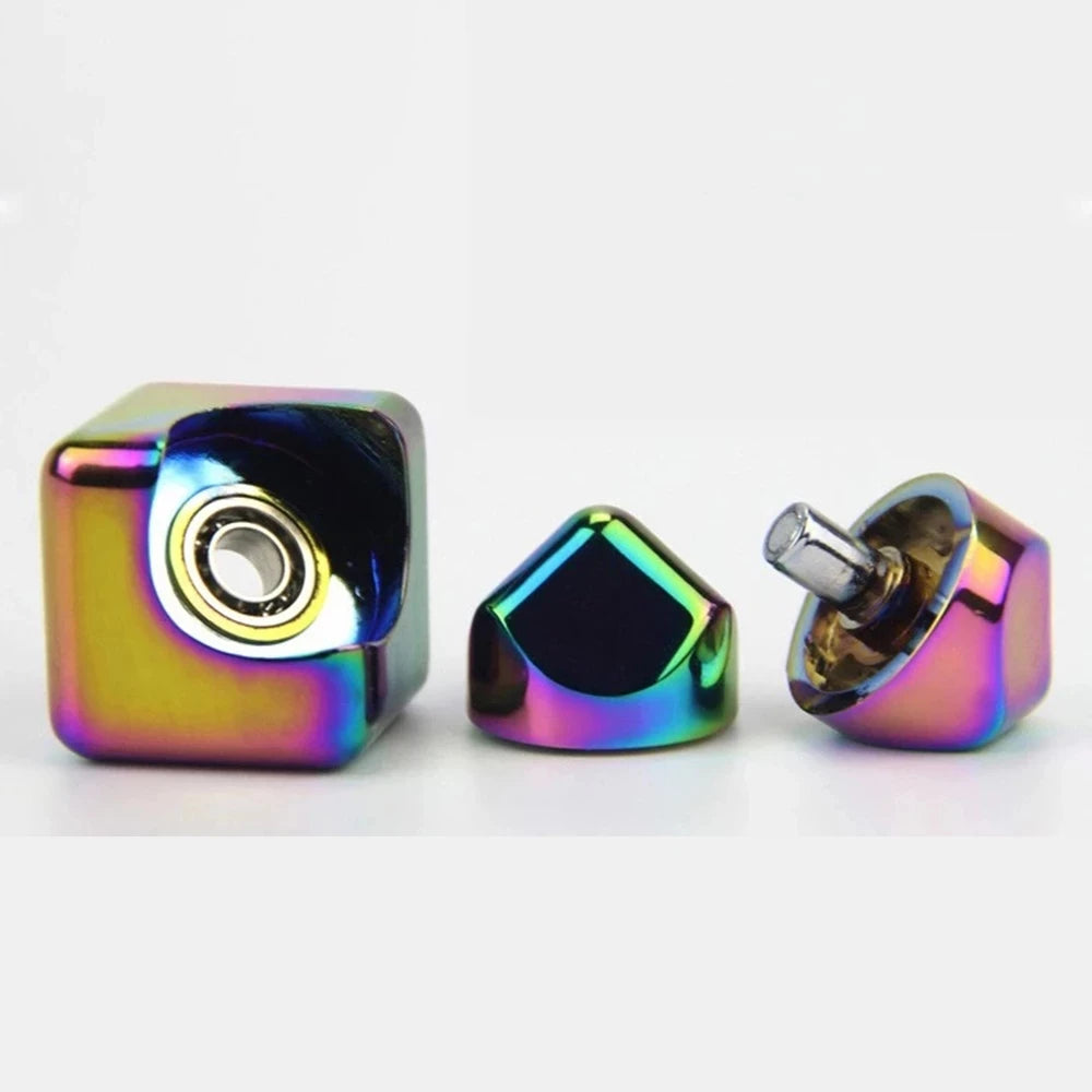 Metal Cube Fingertip Spinner Decompression Spinning