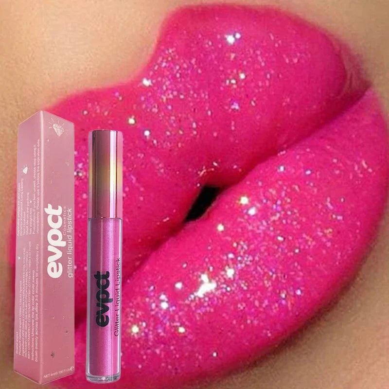 Waterproof Diamond Shimmer Glitter Lip Gloss