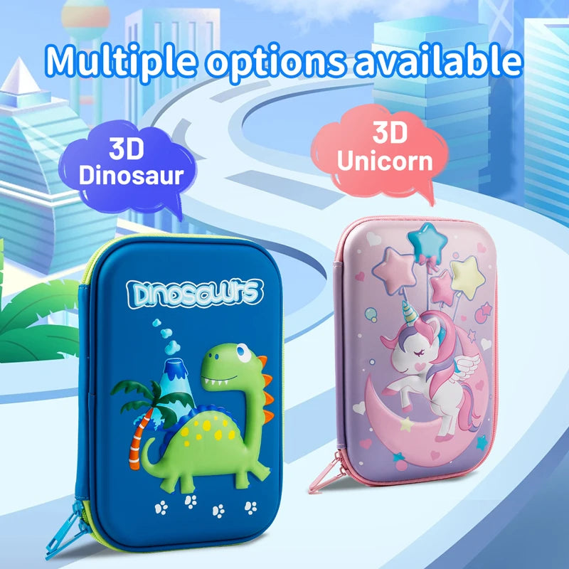 Cool Dinosaur Pencil Case Stationery Set