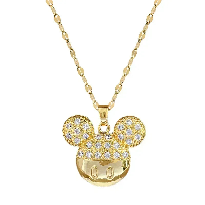 Cartoon Disney Mickey Minnie Mouse  Necklace