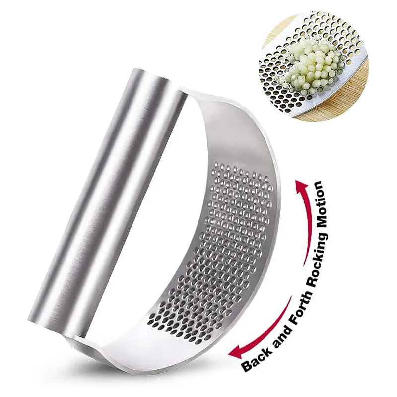 Stainless Steel Garlic Press Squeezer