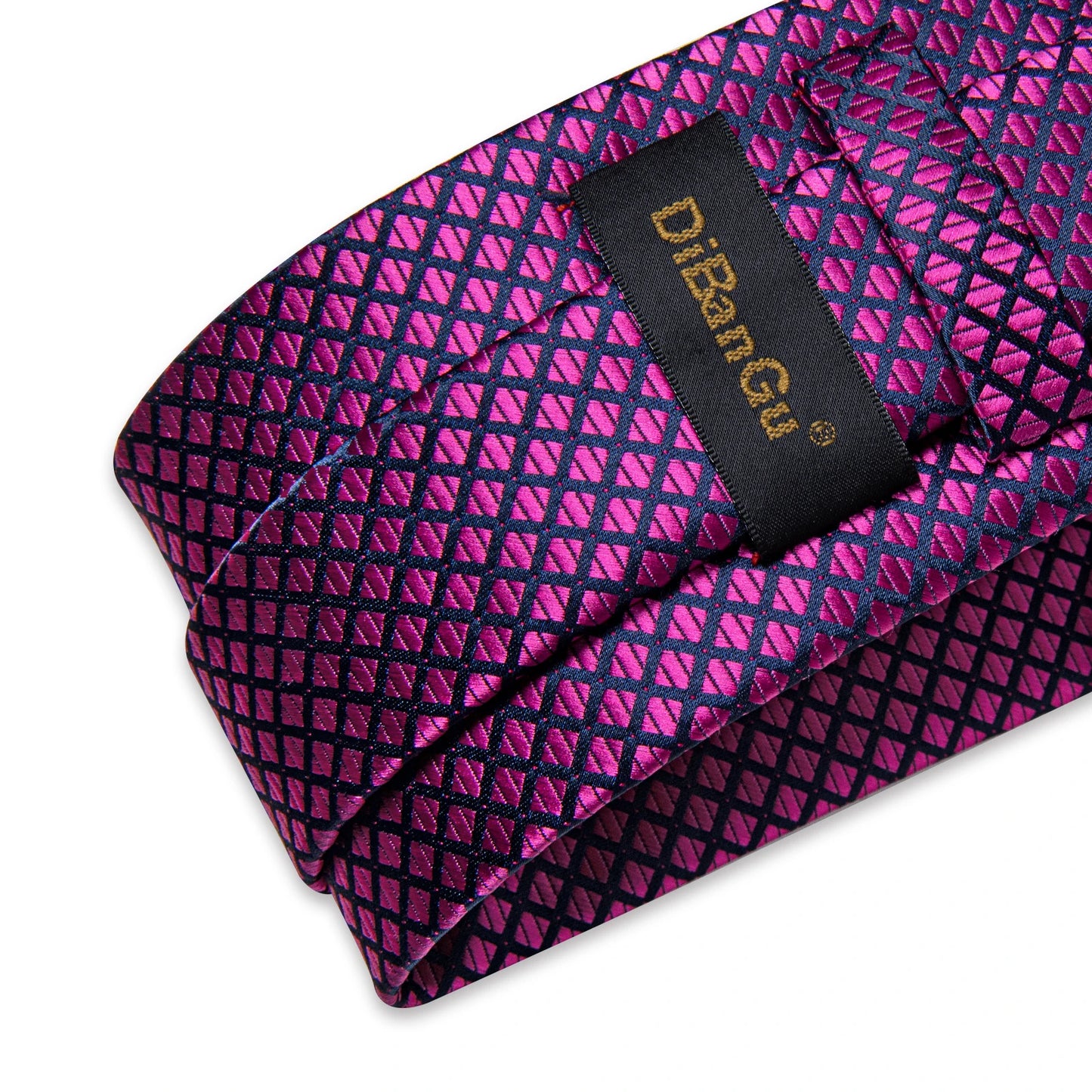 New Purple Plaid Solid Men's Silk Ties