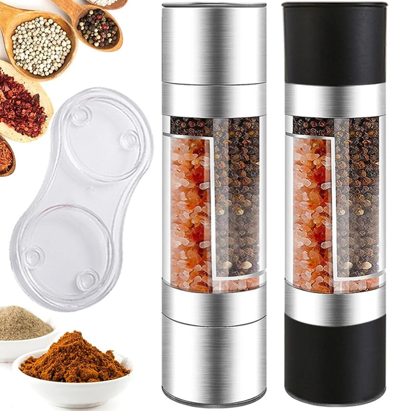 Salt and Pepper Grinder 2 in 1 Manual Stainless Steel