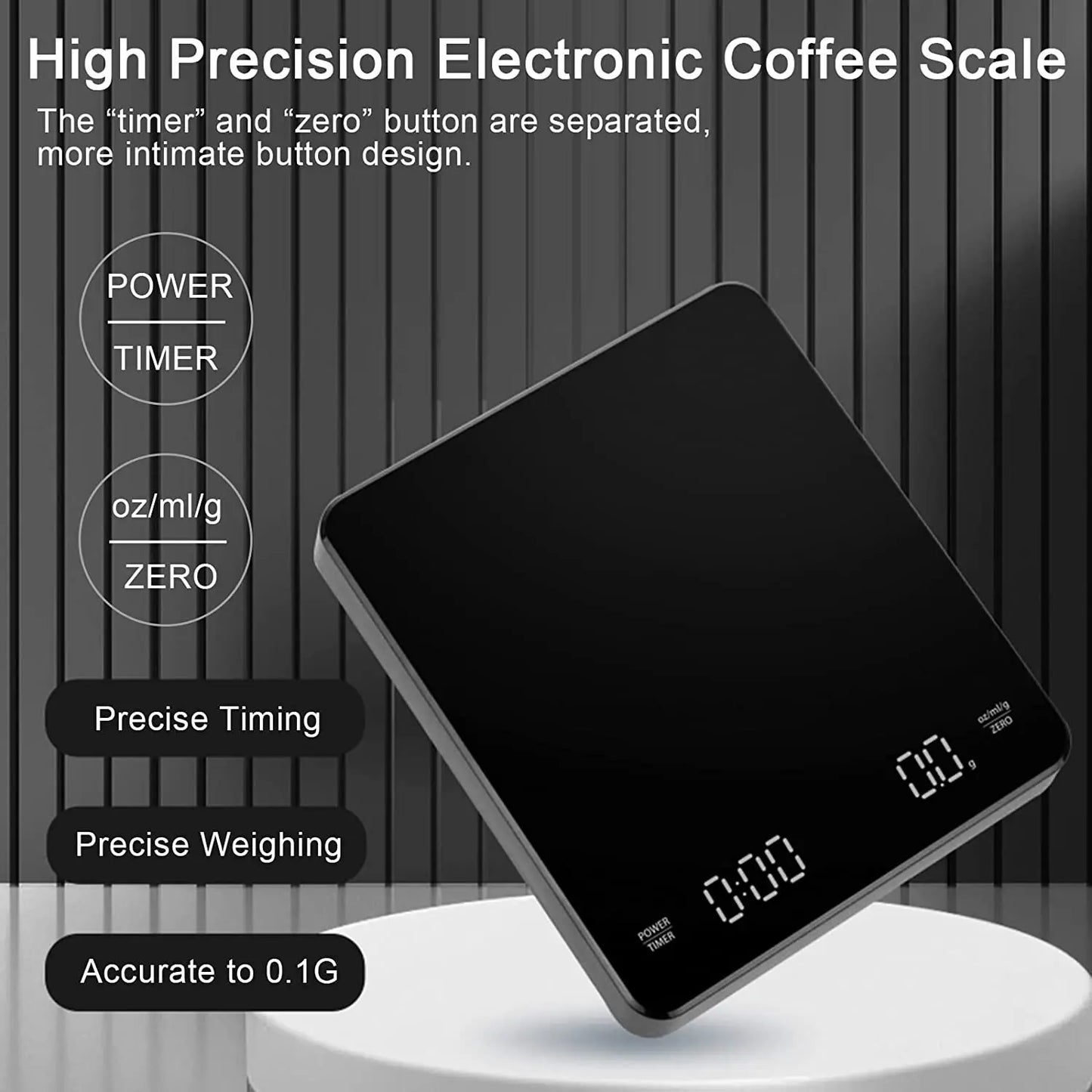 Smart LED Screen Coffee Scale Kitchen