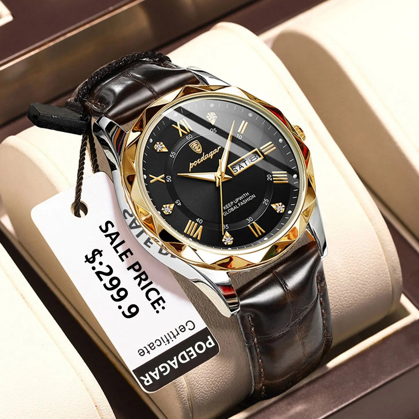 Luxury Business Man Wristwatch Waterproof