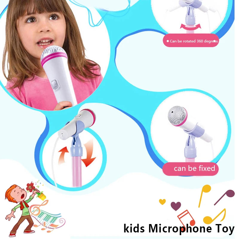 Kids Microphone with Stand Karaoke Song