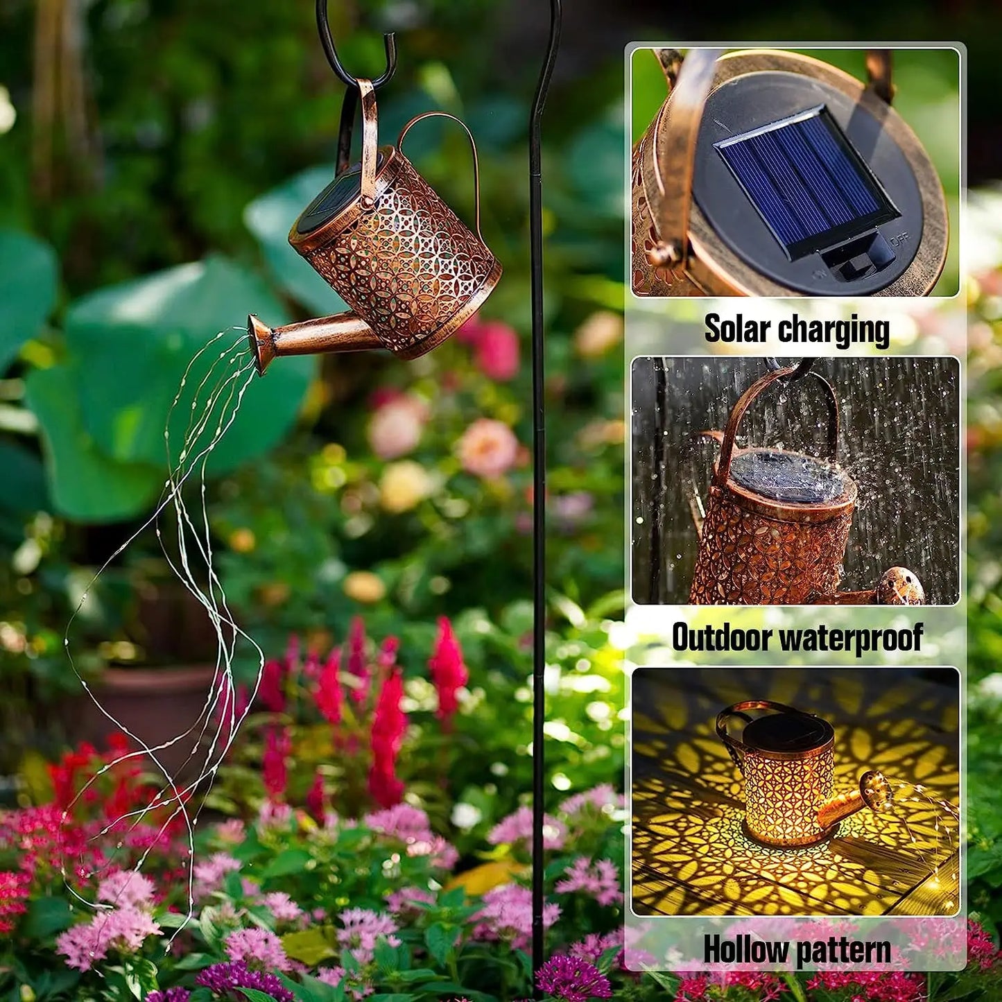 Amazing Solar Watering Can with Cascading Light