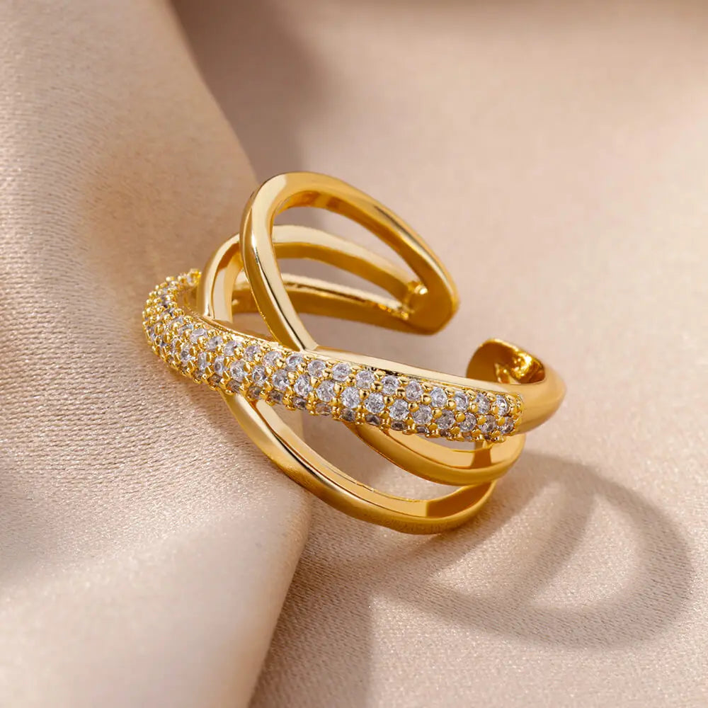 Gold Color Stainless Steel Rings