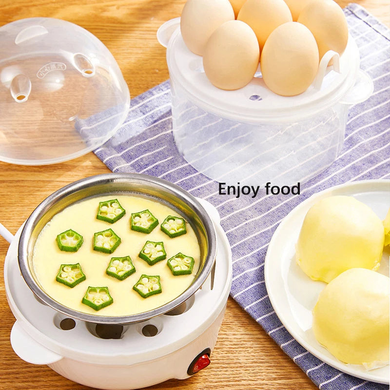 Electric Egg Cooker Double Multifunction  Egg Steamer Appliances Kitchen