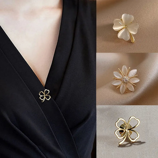 Fashion Brooch Set Flower Bow