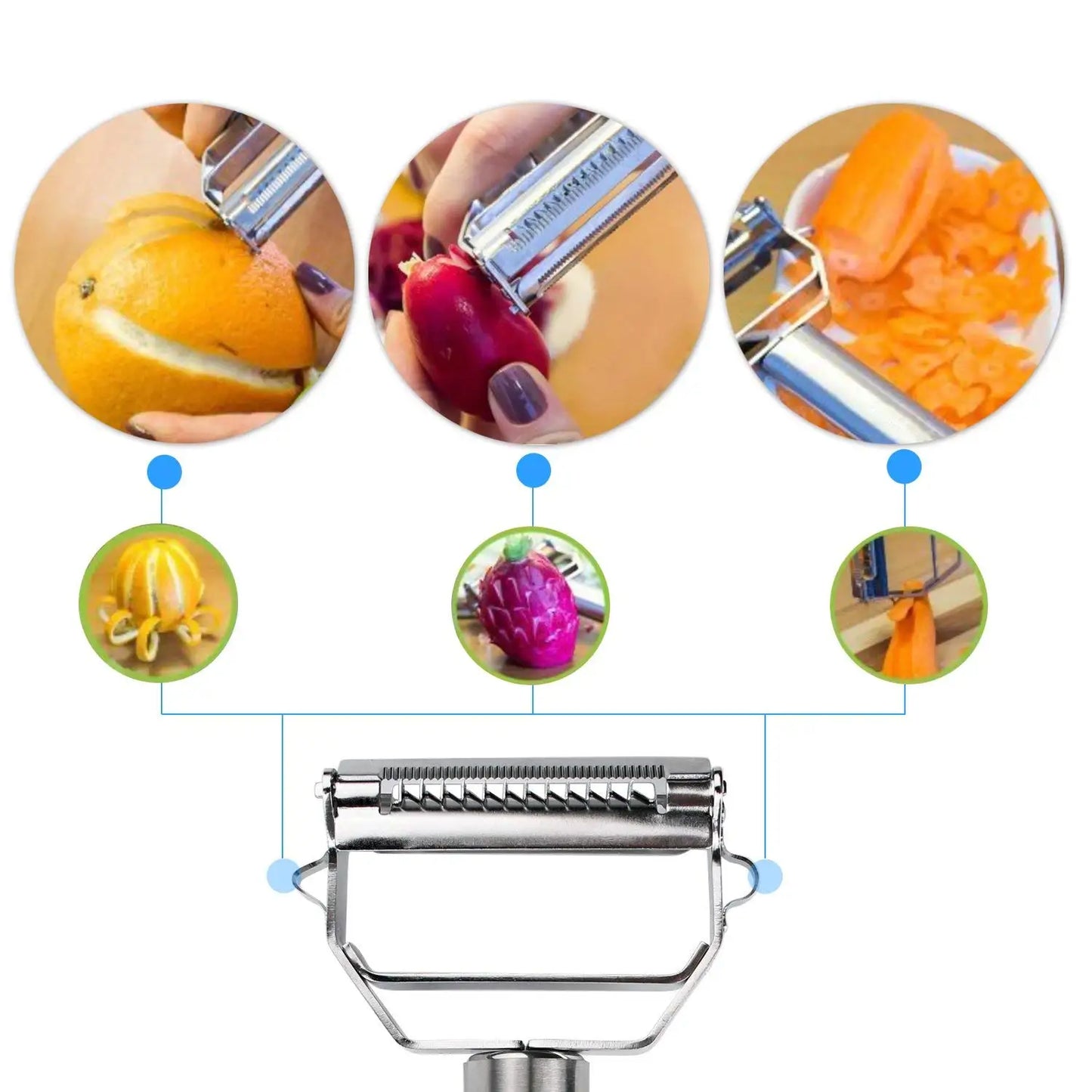 Multifunctional Julienne Peeler Vegetable and fruit