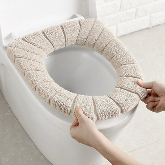 Toilet Seat Cushion Winter Velvet Warm Seat Cover