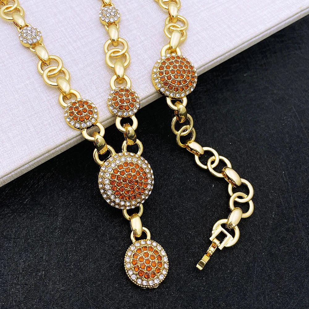 Fashion Jewelry Sets Dubai Gold Color Jewelry