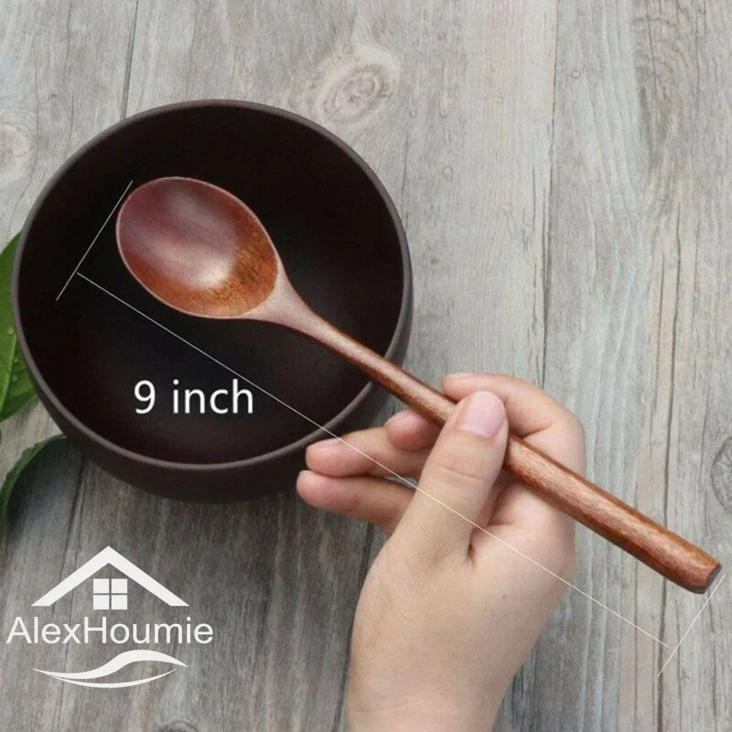 6 Piece Wooden Spoon Bamboo Kitchen