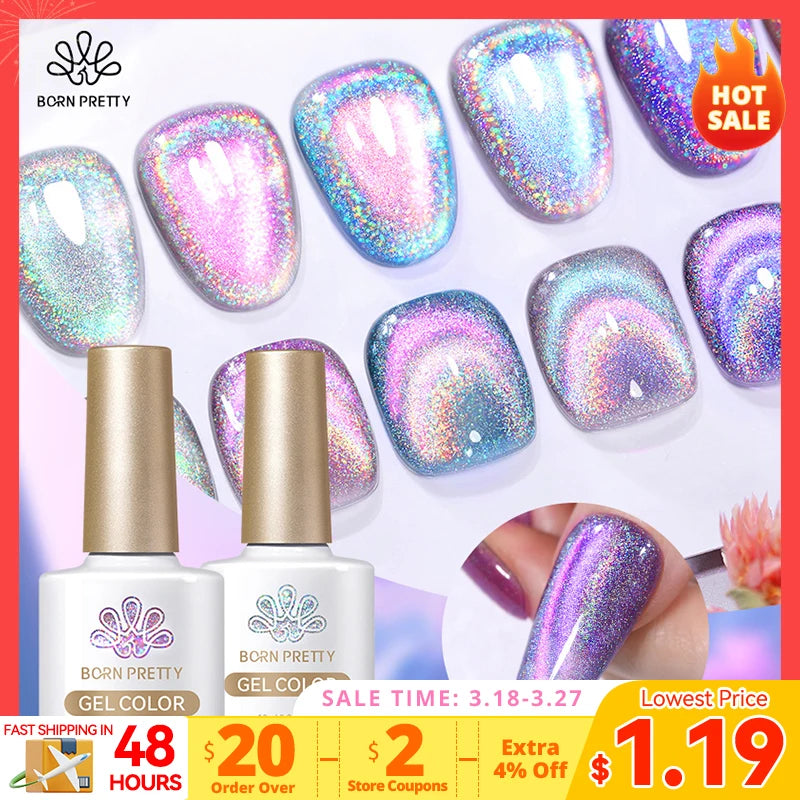 Magnetic Gel Nail Gel Pink, Purple Gel Soak Off UV LED Nail