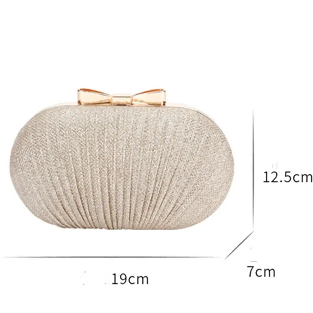 Elegant Rhinestones Clutch Egg Shape Evening Bag