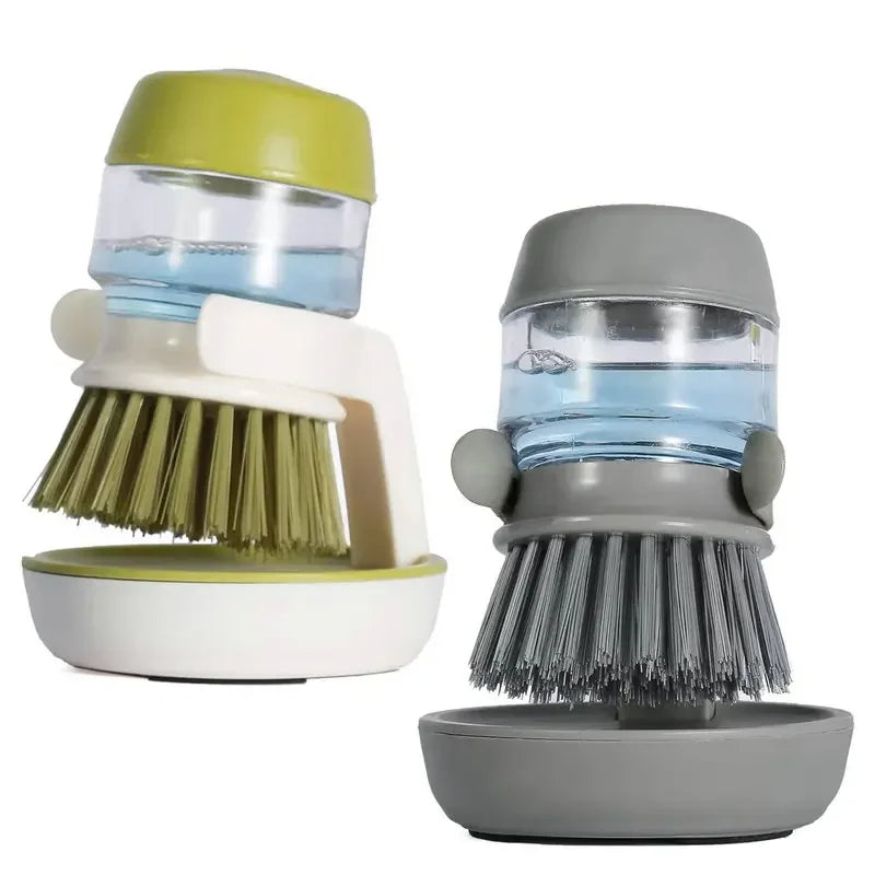 Dishwashing Brush with Soap Dispenser Household