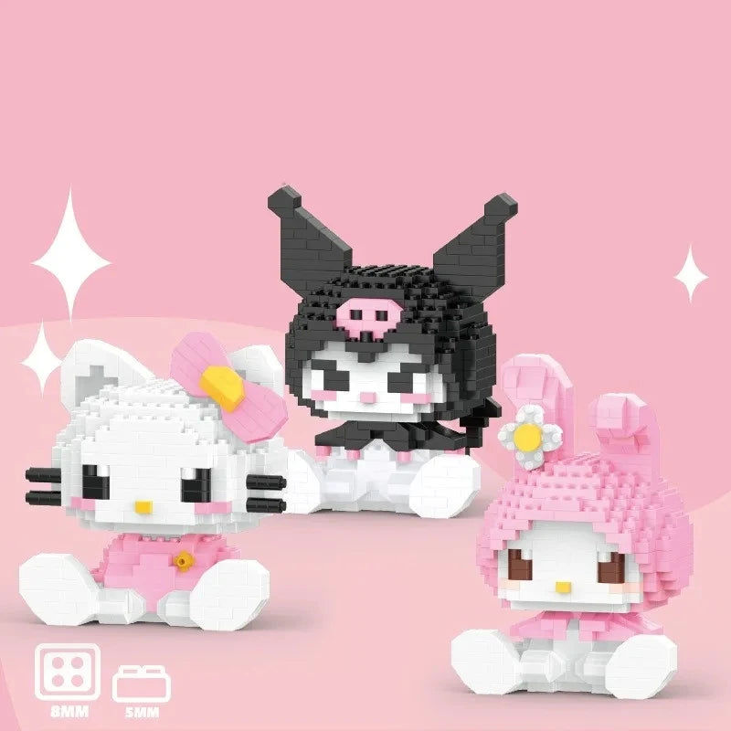 Building Block Sanrio Anime Figure Kuromi