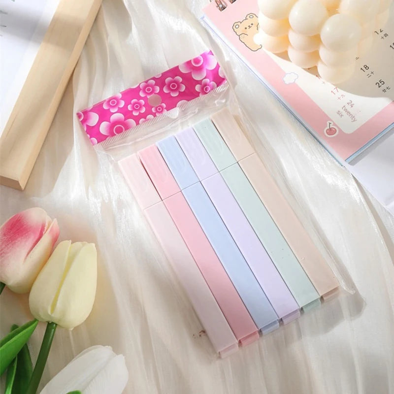 6pcs/set Pastel Color Highlighter