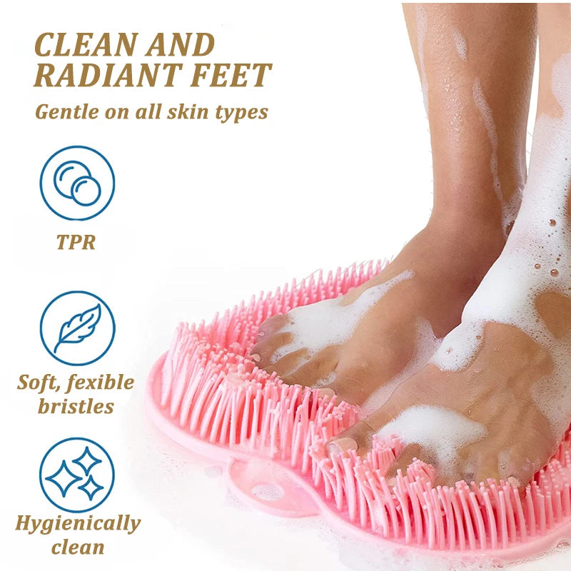 Silicone Rub  Brush Bathroom Non-slip Wash Foot