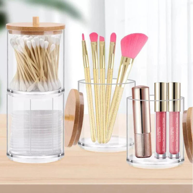 Acrylic Storage Box Bathroom Jar Makeup Organizer