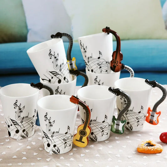 240ml Creative Music Ceramic Mug