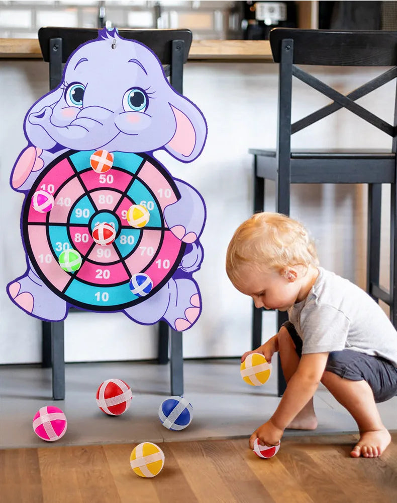 Animal Dart Board Sticky Ball happy time for Family