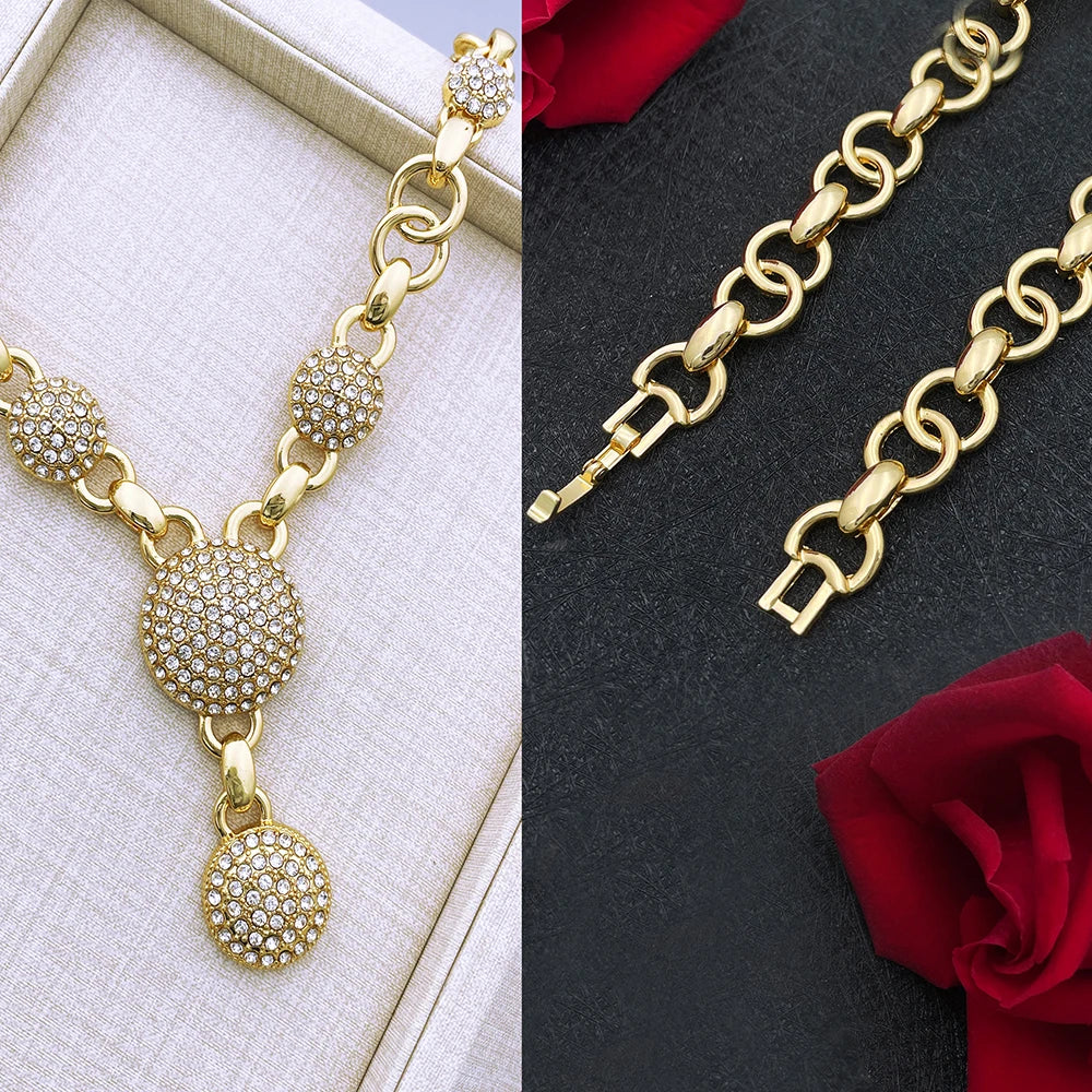 Fashion Jewelry Sets Dubai Gold Color Jewelry