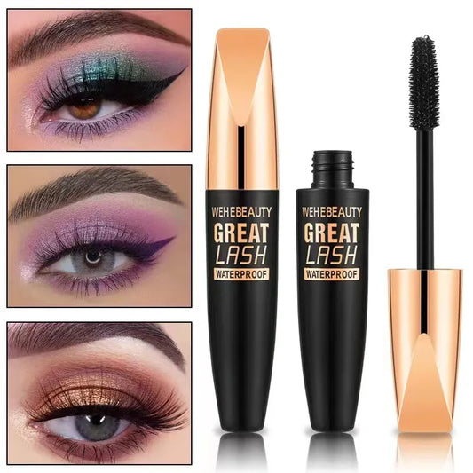 4D Silk Fiber Lash Mascara 2 In 1 Mascara Waterproof Lengthening