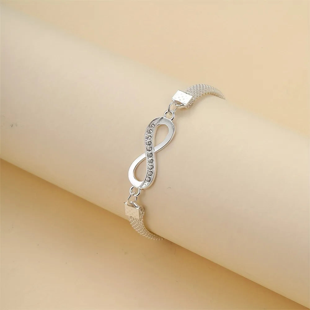 Charm Shiny Infinity 8-character Anklet