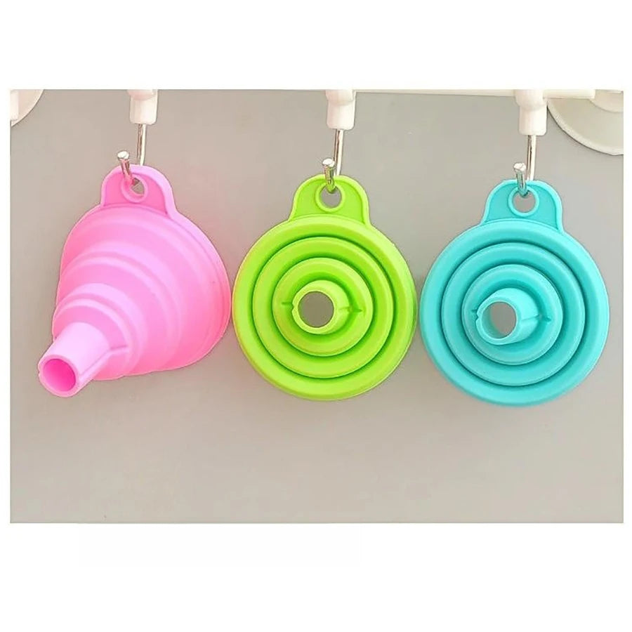 4 Piece Food Grade Silicone Funnel Set,