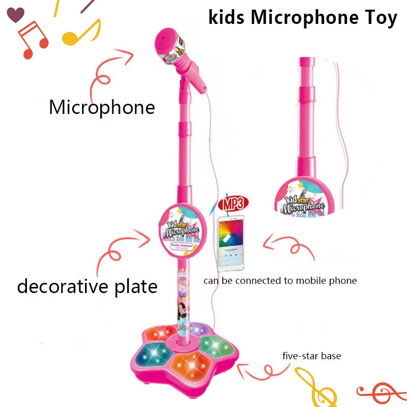 Kids Microphone with Stand Karaoke Song