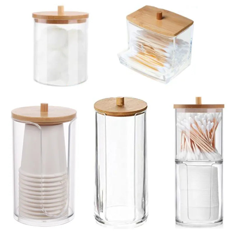 Acrylic Storage Box Bathroom Jar Makeup Organizer