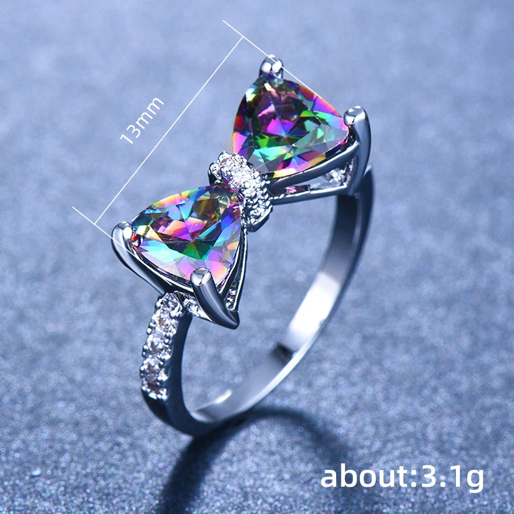 Multi-colored Rings for  Fancy Bride Wedding