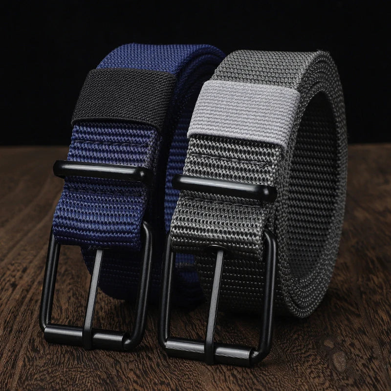 Perforated canvas belt,