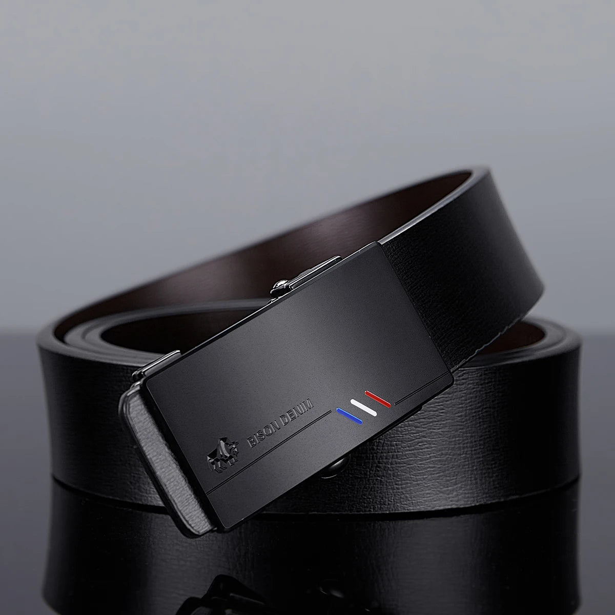 Automatic Buckle Belt Leather High Quality