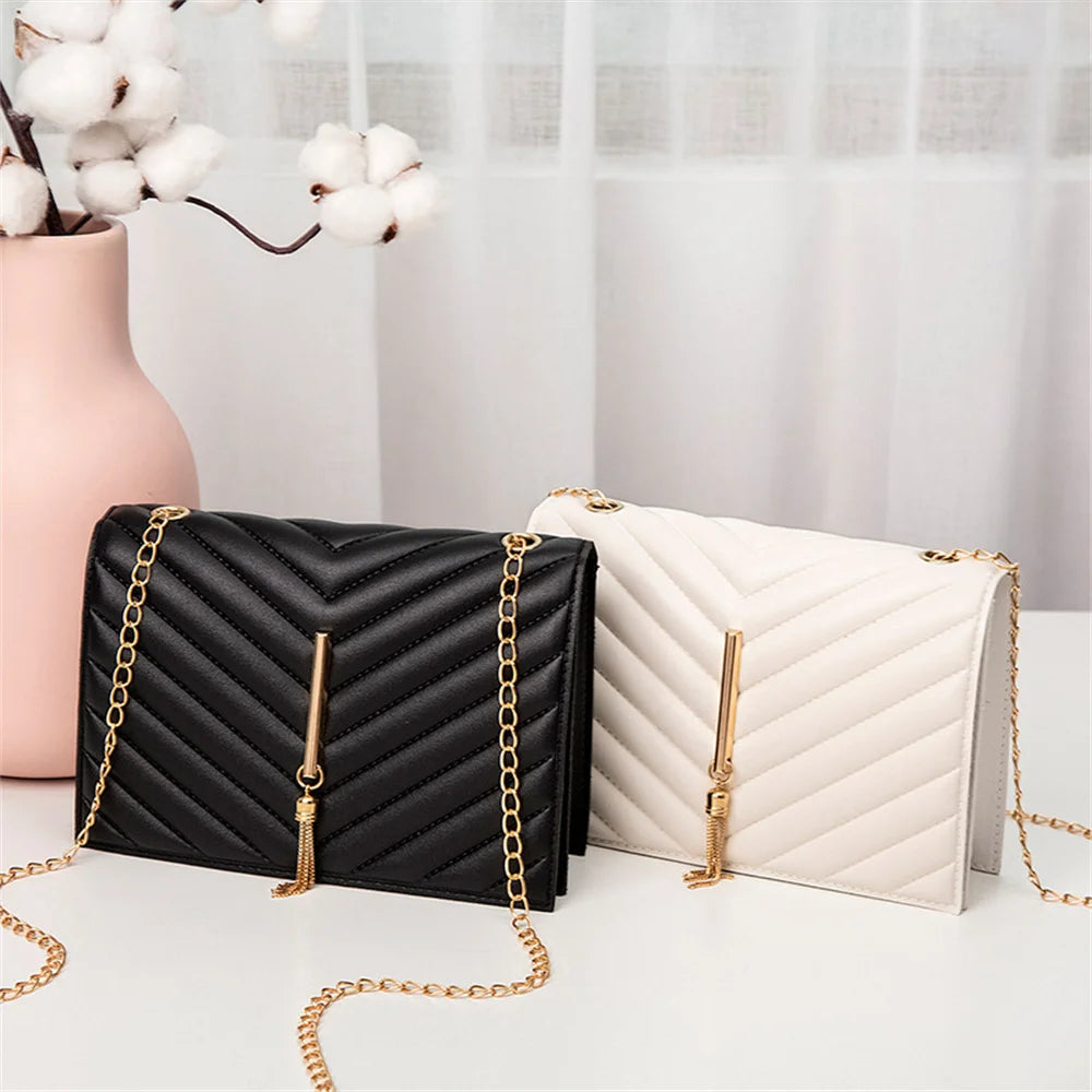 Fashion Tassel Flap Crossbody Bags