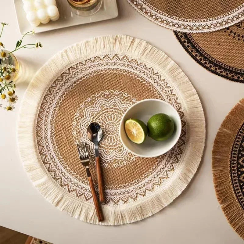 Boho Round Placemat 15 Inch,