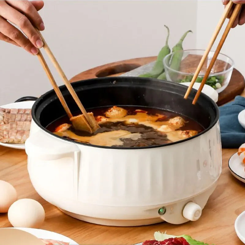 220V Multi Cookers Single/Double Layer Electric Pot 1-2 People Household Non-stick Pan