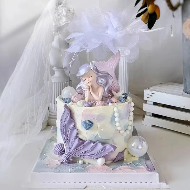 Birthday Cake Decorations Resin Ocean Princess