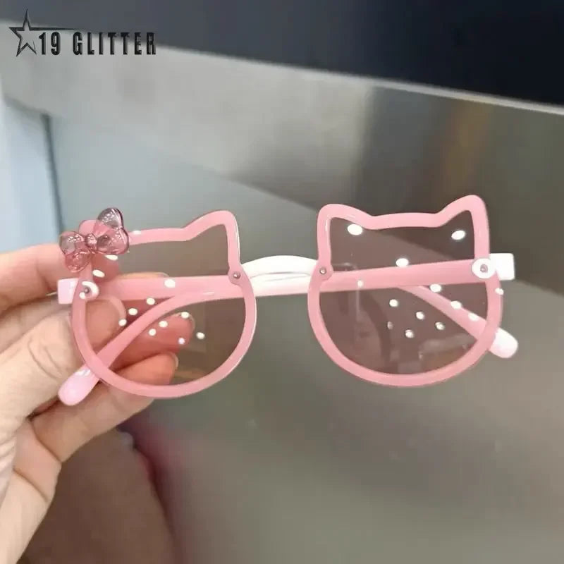 Summer Children Cute Kitty Sunglasses