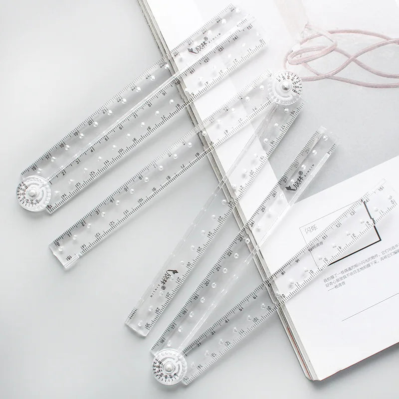 1pc Folding Acrylic Ruler -